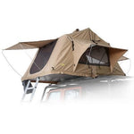 SMITTYBILT OVERLAND TENT, FOLDED WITH BEDDING